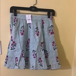 Floral Striped Skirt